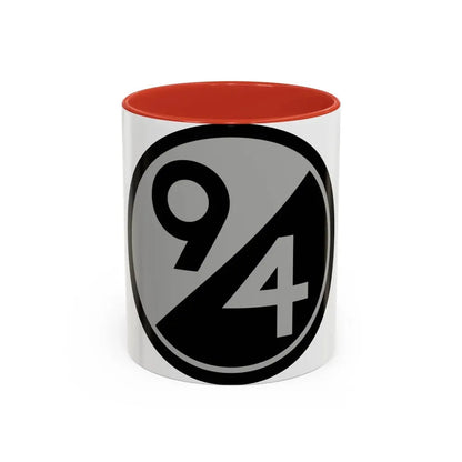 94th Regional Readiness Command SSI (U.S. Army) Accent Coffee Mug 11oz Red - Go Mug Yourself