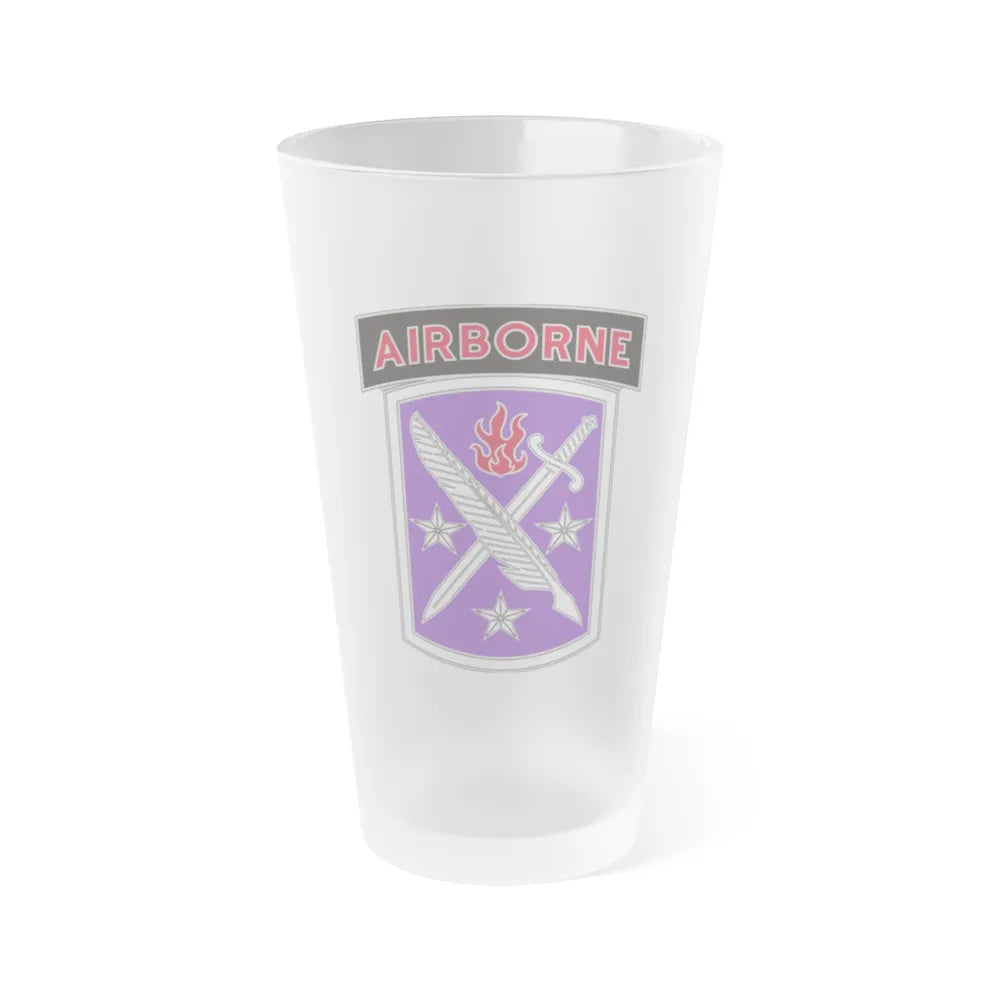 95 Civil Affairs Brigade (U.S. Army) Frosted Pint Glass 16oz-Go Mug Yourself