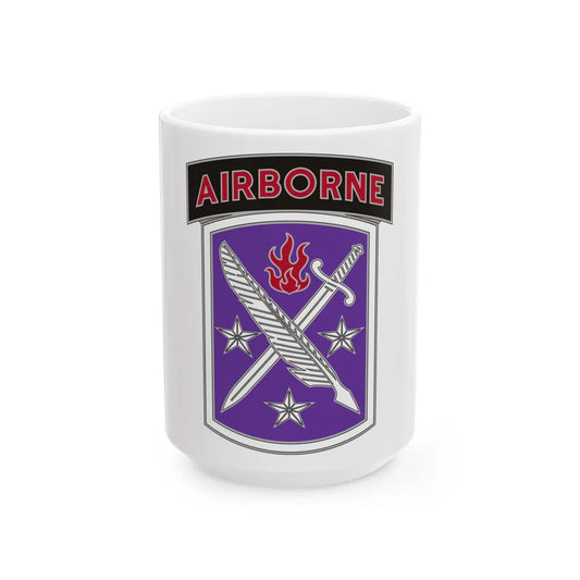 95 Civil Affairs Brigade (U.S. Army) White Coffee Mug-15oz-Go Mug Yourself