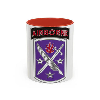 95 Civil Affairs Brigade (U.S. Army) Accent Coffee Mug 11oz Red - Go Mug Yourself