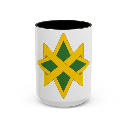 95 Military Police Battalion (U.S. Army) Accent Coffee Mug 15oz Black - Go Mug Yourself