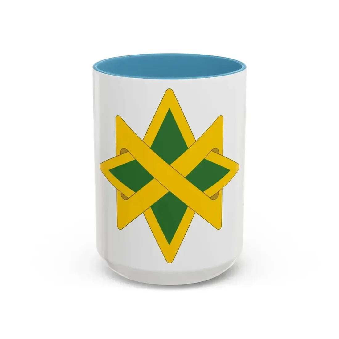 95 Military Police Battalion (U.S. Army) Accent Coffee Mug 15oz Light Blue - Go Mug Yourself