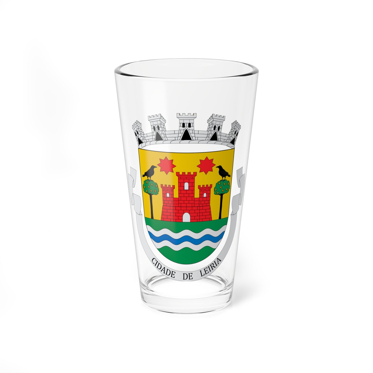 Escudo de Leiria (Portugal) (Coat of Arms) Pint Glass 16oz
