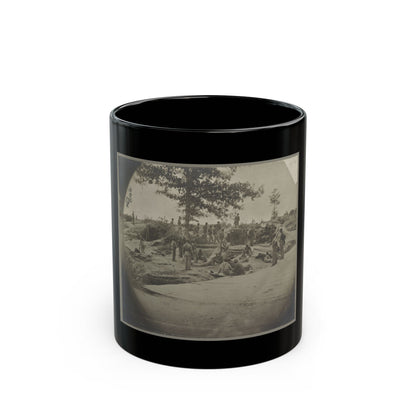 Bombproof Quarters On The Lines In Front Of Petersburg, Va. Aug. 1864 (U.S. Civil War) Black Coffee Mug