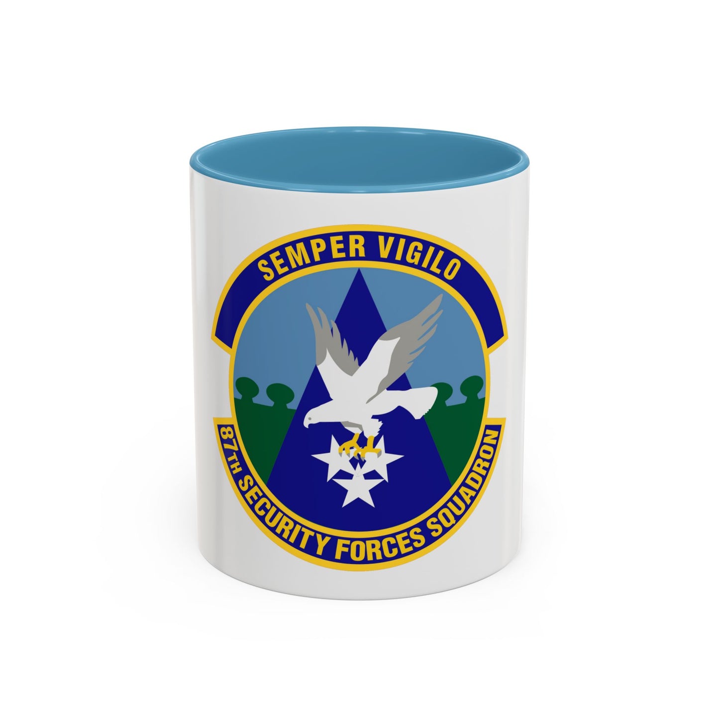 87 Security Forces Squadron AMC (U.S. Air Force) Accent Coffee Mug
