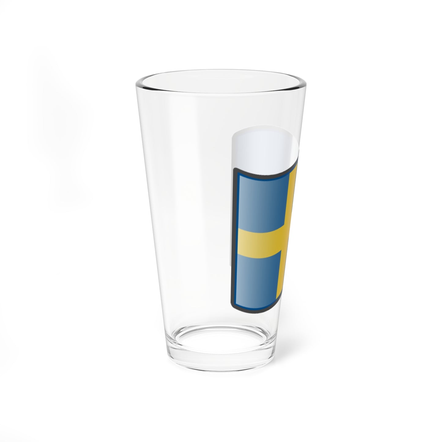 Nuvola Swedish flag (Sweden) Pint Glass 16oz