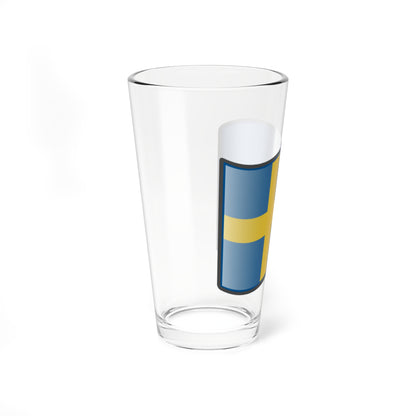 Nuvola Swedish flag (Sweden) Pint Glass 16oz