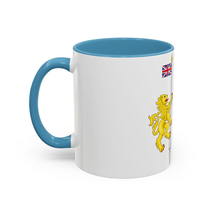 Supporters from the coat of arms of Canada - Accent Coffee Mug