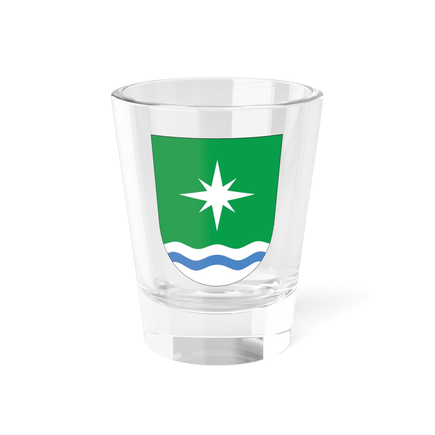 Lääne-Saare valla vapp (Estonia) (Coat of Arms) Shot Glass 1.5oz
