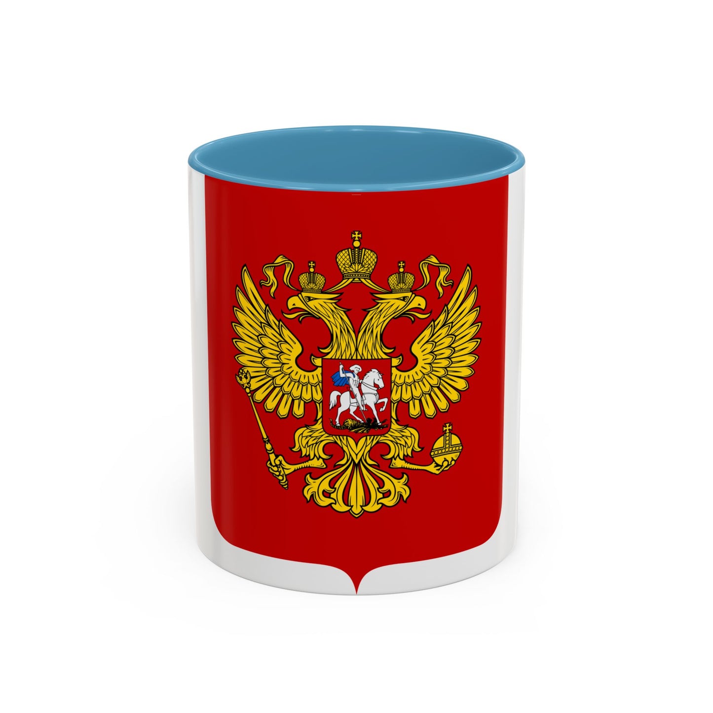 Coat of Arms of the Russian Federation - Accent Coffee Mug