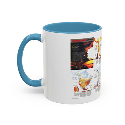 North America - Natural Hazards (1998) (Map) Accent Coffee Mug
