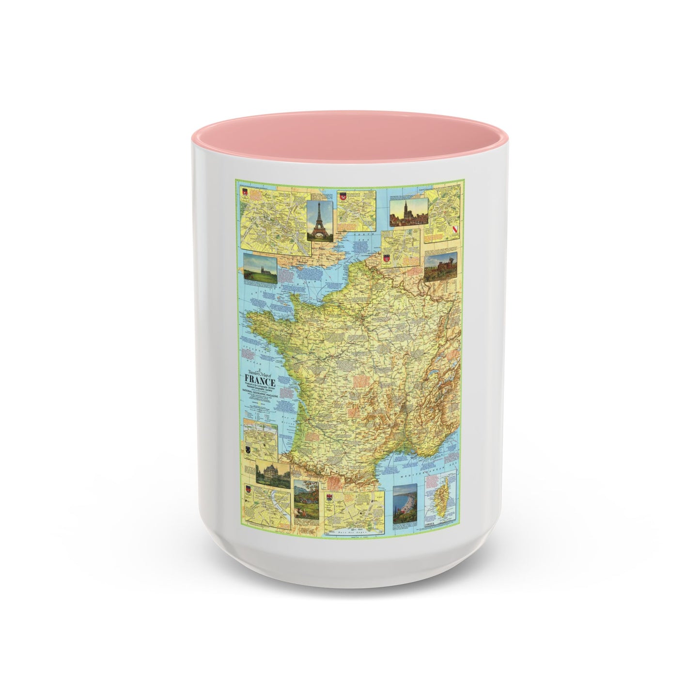 Tasse à café décorative France - Carte du voyageur 1 (1971) (Carte)