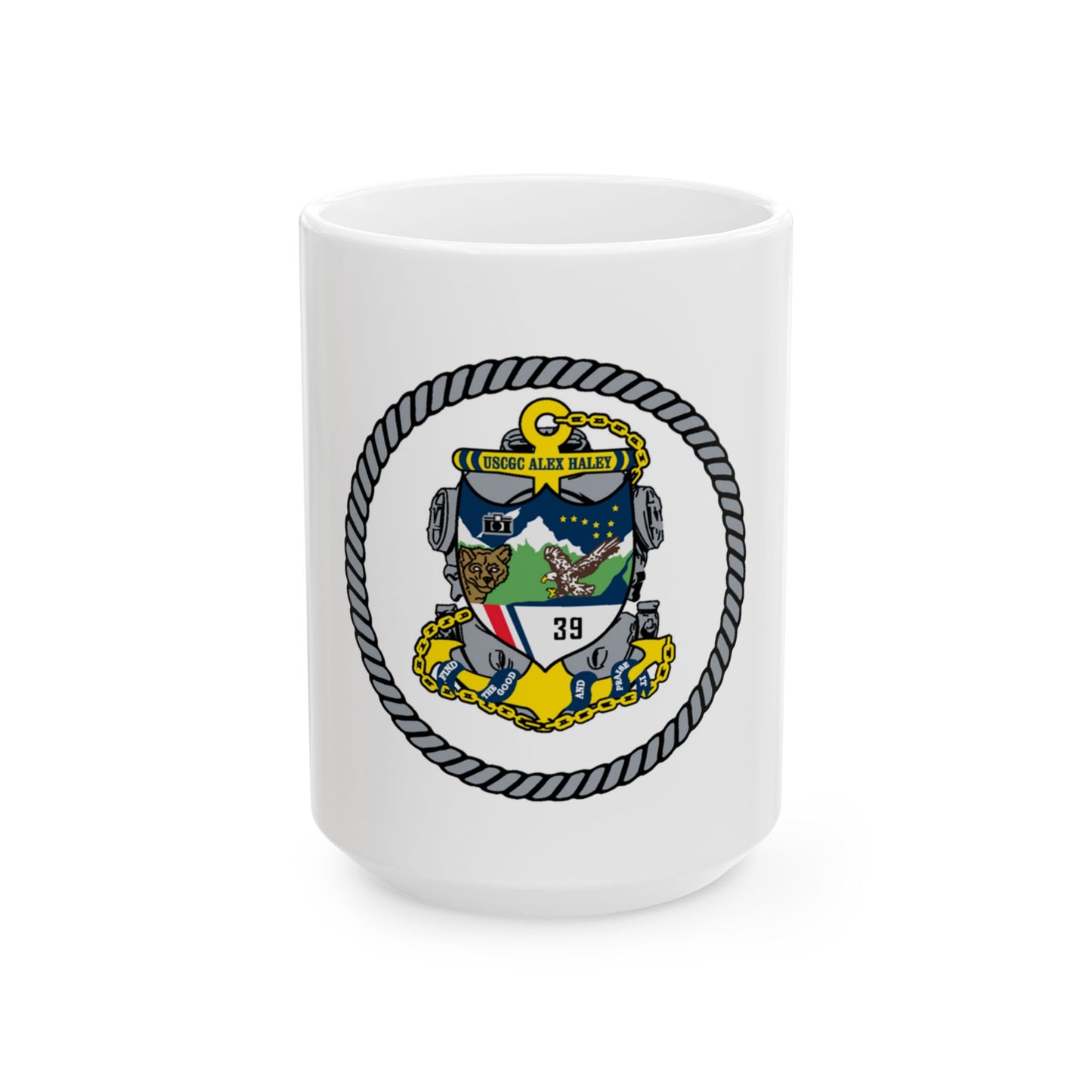 USCGC Alex Haley 39 (U.S. Coast Guard) White Coffee Mug