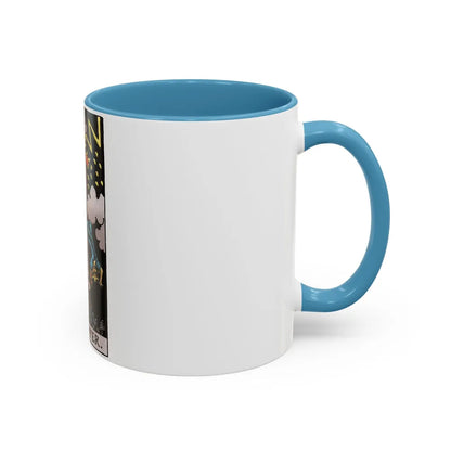 The Tower (Tarot Card) Accent Coffee Mug-Go Mug Yourself