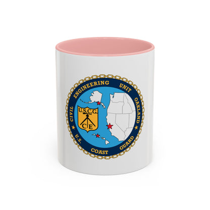 USCG Civil Eng Unit Oakland (U.S. Coast Guard) Accent Coffee Mug