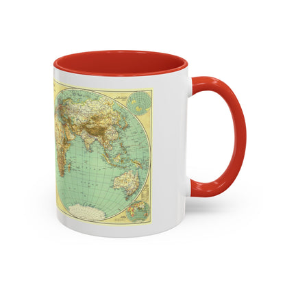 World Map (1935) (Map) Accent Coffee Mug