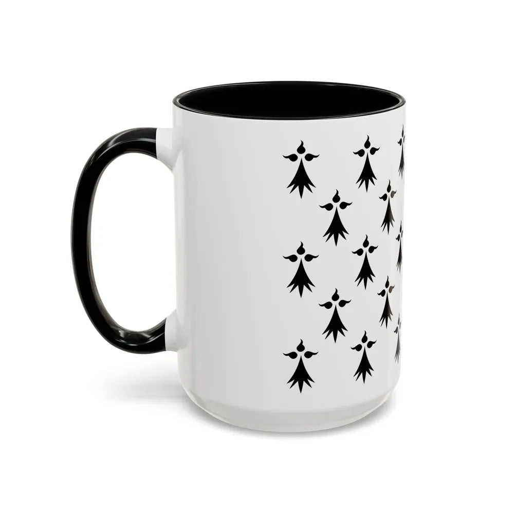 Flag of Bretagne3 France - Accent Coffee Mug-Go Mug Yourself