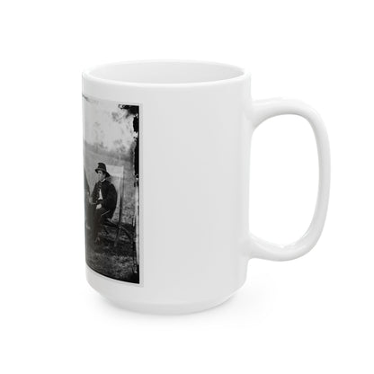 Culpeper, Virginia. Group Of Officers, Headquarters, Army Of The Potomac(2) (U.S. Civil War) White Coffee Mug