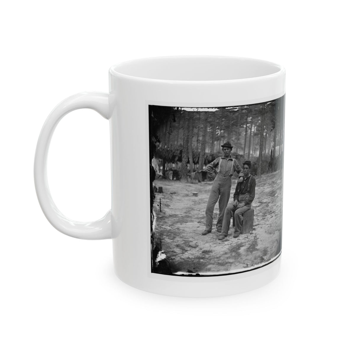 Petersburg, Va. Two Youthful Military Telegraph Operators At Headquarters (U.S. Civil War) White Coffee Mug