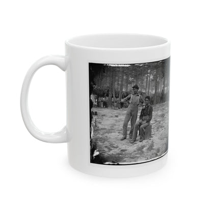 Petersburg, Va. Two Youthful Military Telegraph Operators At Headquarters (U.S. Civil War) White Coffee Mug