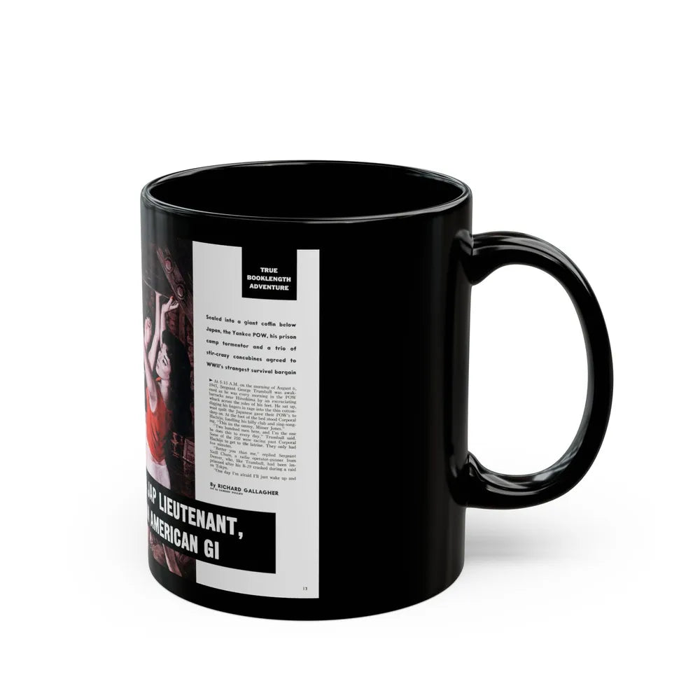 Buried Alive, Male magazine, December 1960 - Black Coffee Mug-Go Mug Yourself