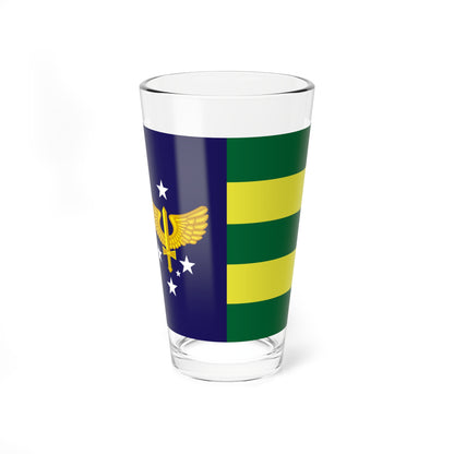 Rank flag of Air Marshal of Brazilian Air Force (Brazil) Pint Glass 16oz