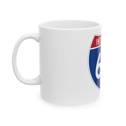 Interstate 68 (U.S. Highways) White Coffee Mug