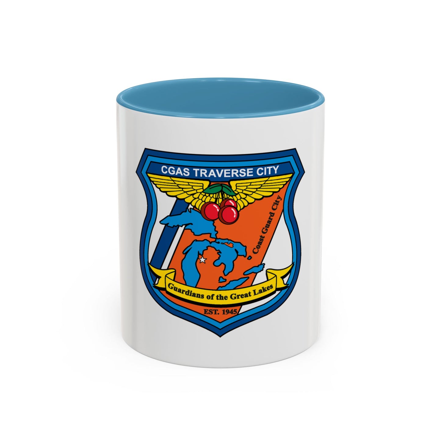 USCG Air Station Traverse City (U.S. Coast Guard) Accent Coffee Mug