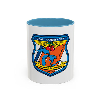 USCG Air Station Traverse City (U.S. Coast Guard) Accent Coffee Mug