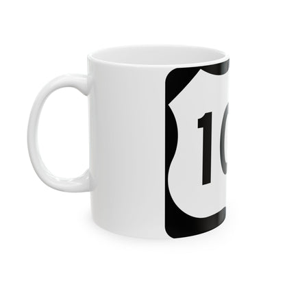 US 104 NY (New York) (Road Sign) White Coffee Mug