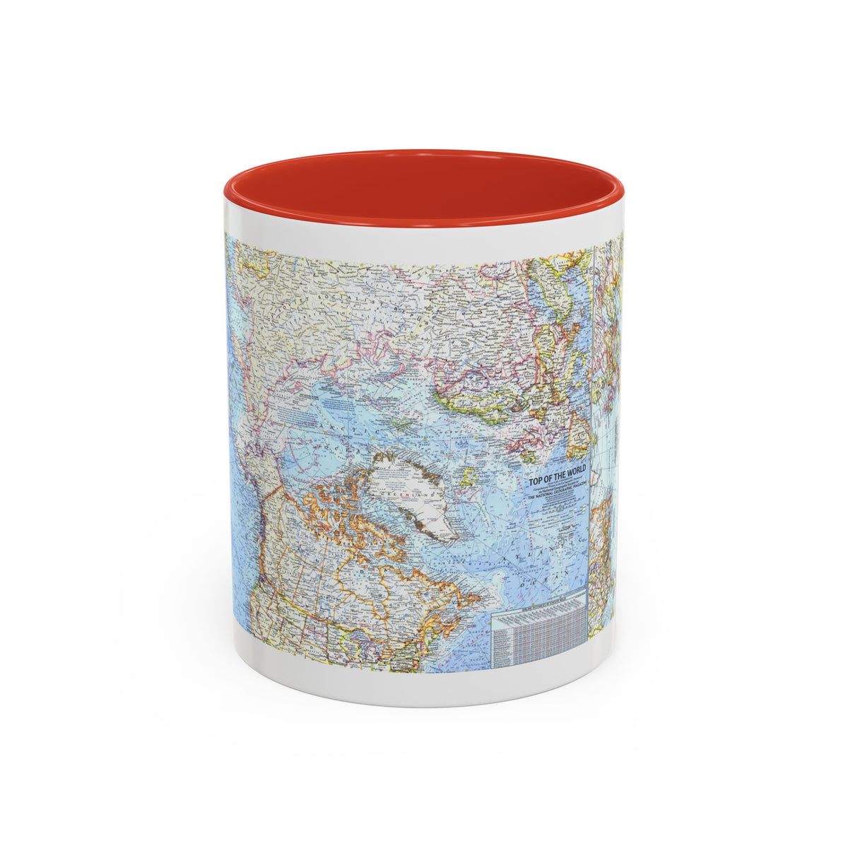 Top Of The World (1965) (Map) Accent Coffee Mug