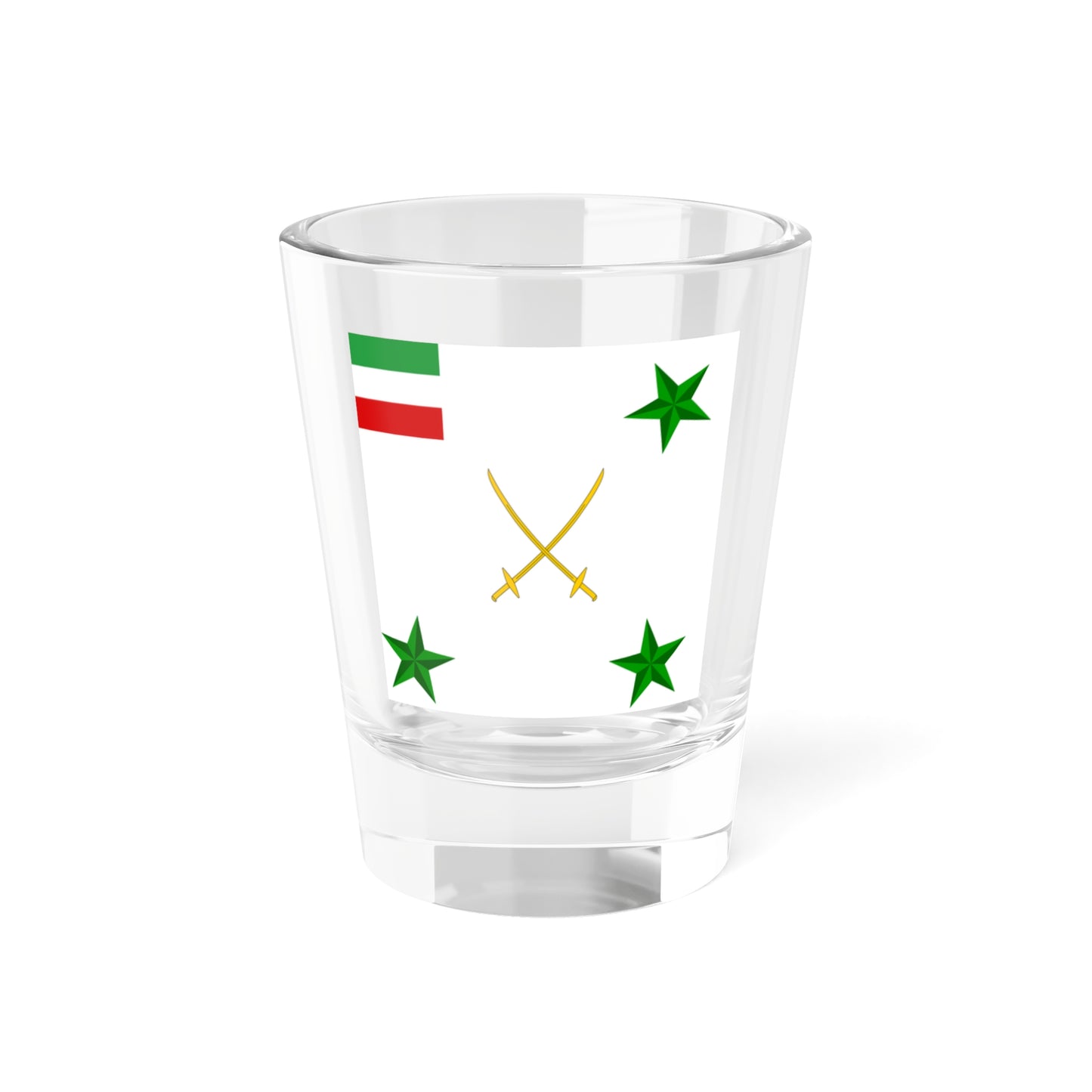 Flag of a Persian Army Corps General (Iran) Shot Glass 1.5oz