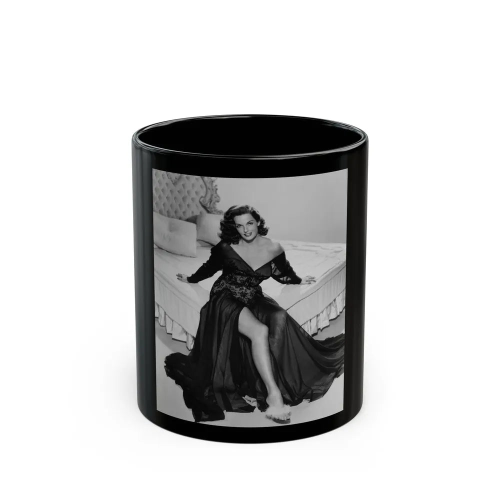 Jane Russell #157 (Vintage Female Icon) Black Coffee Mug-11oz-Go Mug Yourself