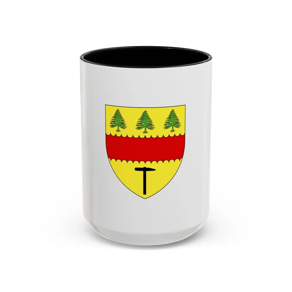 Flag of Chibougamau Canada - Accent Coffee Mug-15oz-Black-Go Mug Yourself