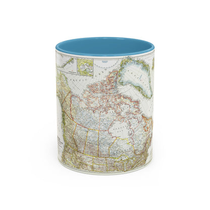 North America - Canada, Alaska, Greenland (1947) (Map) Accent Coffee Mug