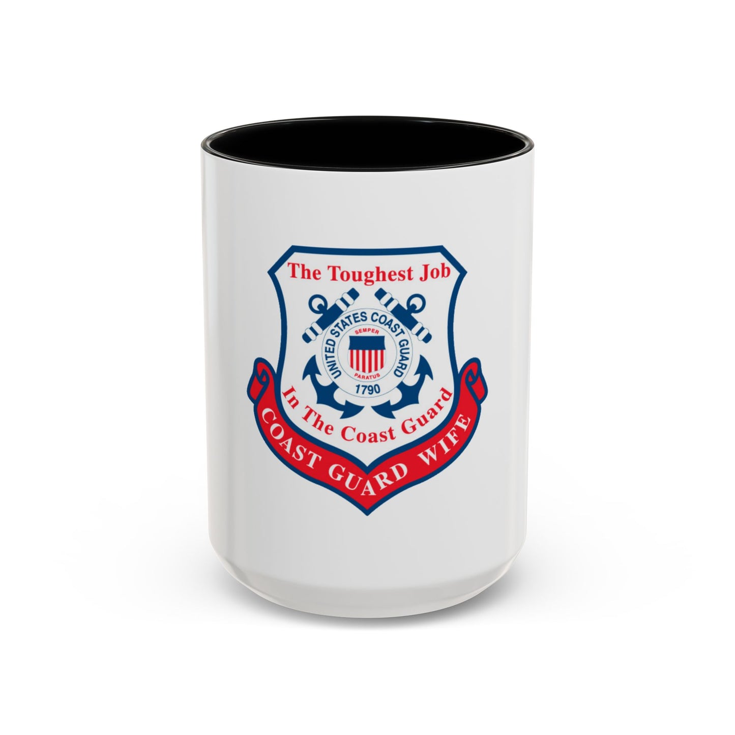 Coast Guard Wife (U.S. Coast Guard) Accent Coffee Mug