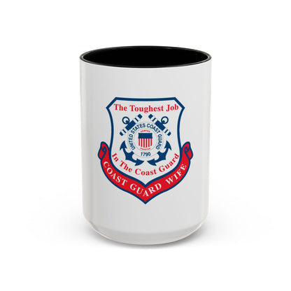 Coast Guard Wife (U.S. Coast Guard) Accent Coffee Mug