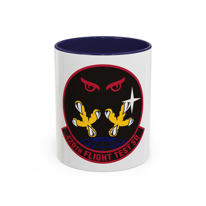 420 Flight Test Squdron AFMC (U.S. Air Force) Accent Coffee Mug