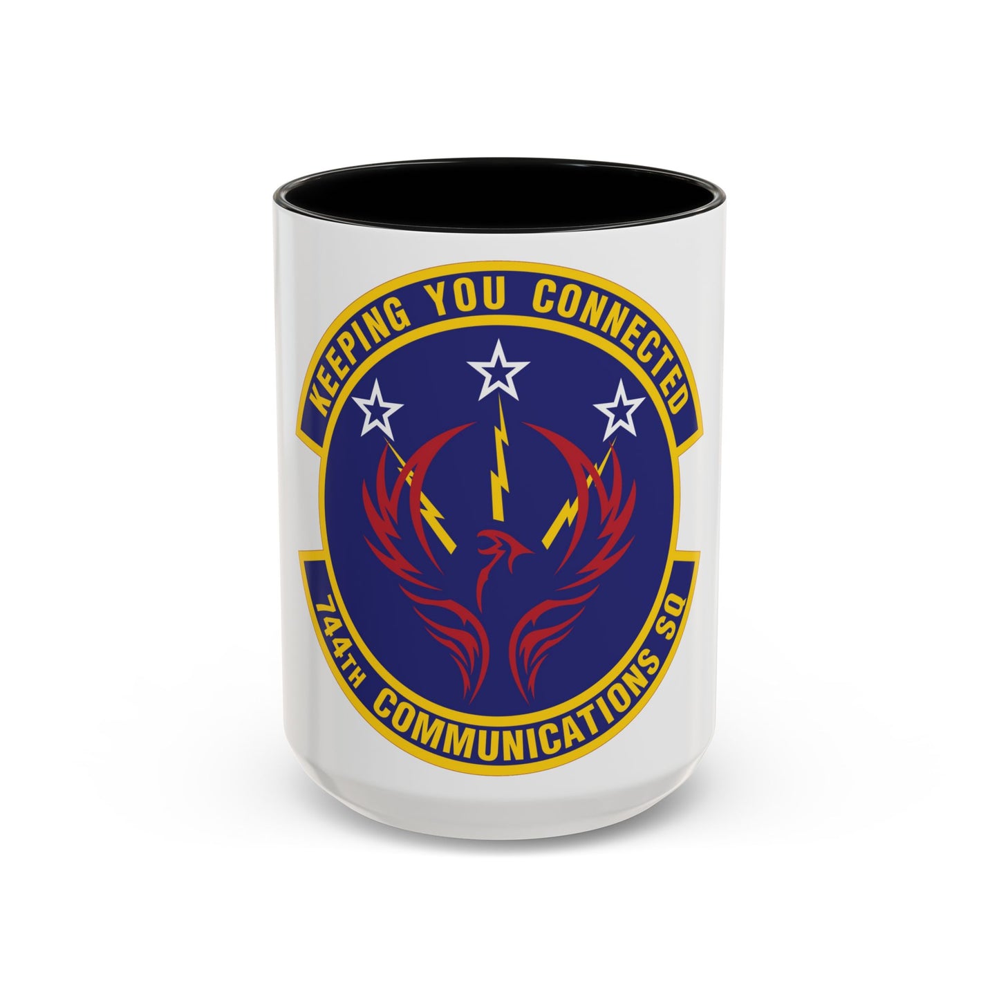 744th Communications Squadron (U.S. Air Force) Accent Coffee Mug