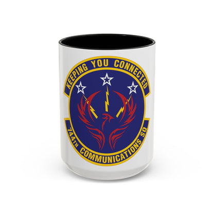 744th Communications Squadron (U.S. Air Force) Accent Coffee Mug