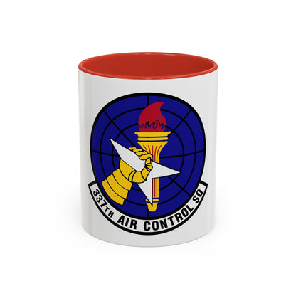 337 Air Control Squadron AETC (U.S. Air Force) Accent Coffee Mug