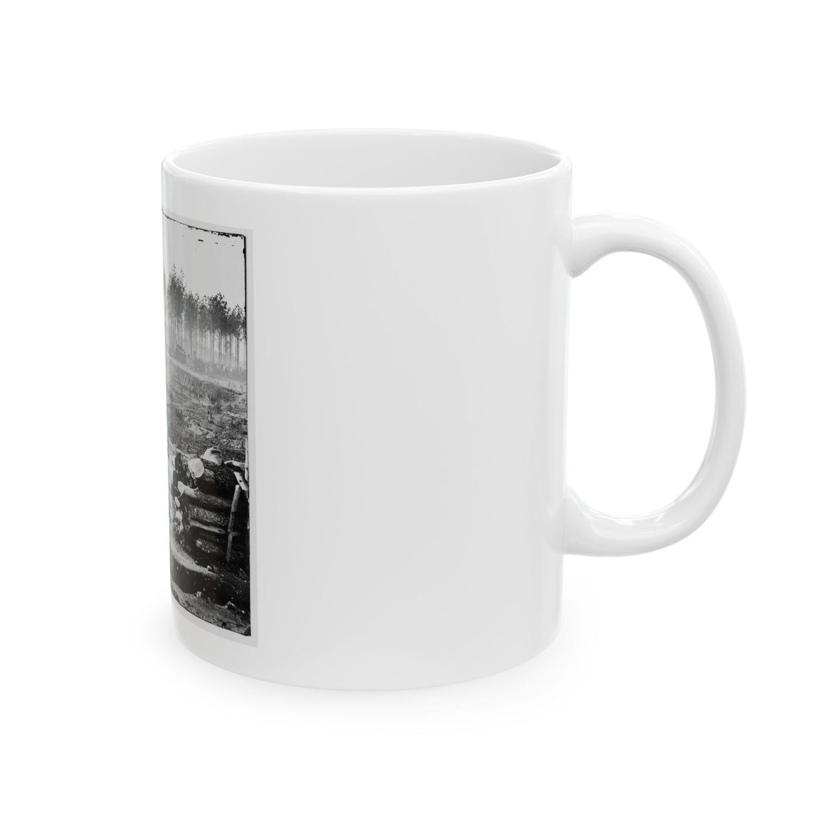 Bermuda Hundred, Va. Federal Earthworks On Left Of The Line, Near Point Of Rocks (U.S. Civil War) White Coffee Mug