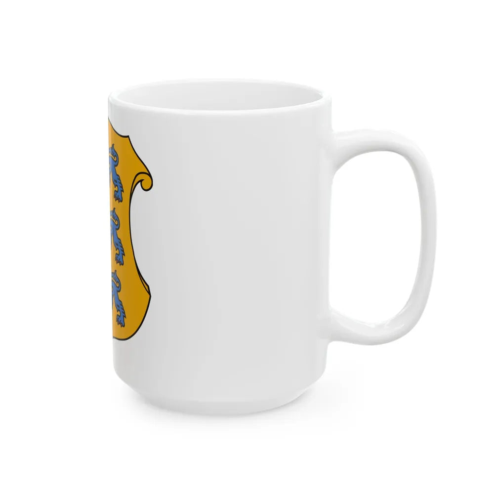 Coat of arms of Estonia 2 - White Coffee Mug-Go Mug Yourself