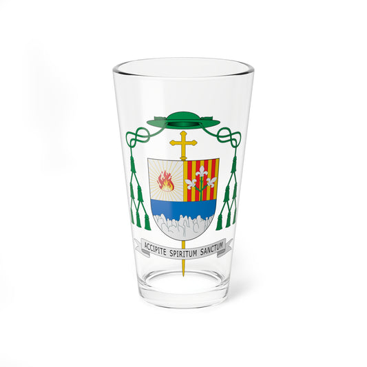 Escudo de Daniel Palau Valero (Spain) (Coat of Arms) Pint Glass 16oz