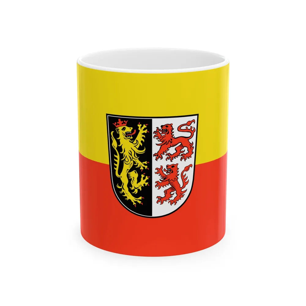 Flag of Neumarkt in der Oberpfalz Germany - White Coffee Mug-11oz-Go Mug Yourself