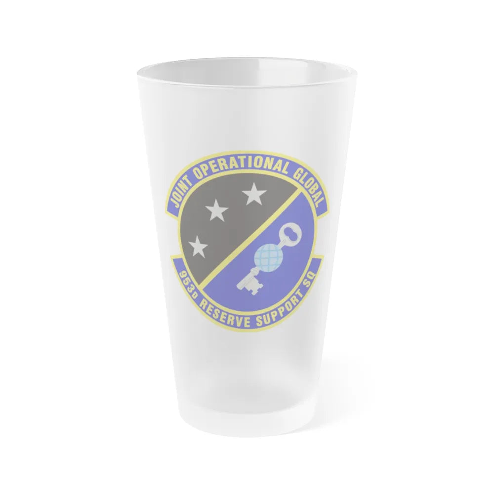 953d Reserve Support Squadron (U.S. Air Force) Frosted Pint Glass 16oz-16oz-Frosted-Go Mug Yourself