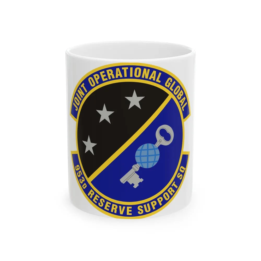 953d Reserve Support Squadron (U.S. Air Force) White Coffee Mug-11oz-Go Mug Yourself