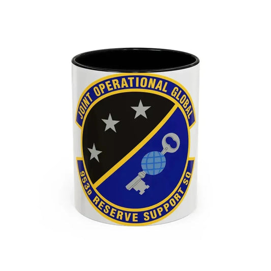 953d Reserve Support Squadron (U.S. Air Force) Accent Coffee Mug 11oz Black - Go Mug Yourself