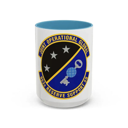 953d Reserve Support Squadron (U.S. Air Force) Accent Coffee Mug 15oz Light Blue - Go Mug Yourself