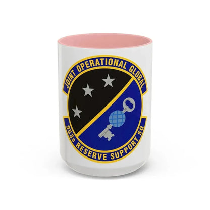 953d Reserve Support Squadron (U.S. Air Force) Accent Coffee Mug 15oz Pink - Go Mug Yourself